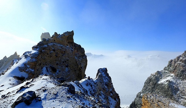 长白山雪色